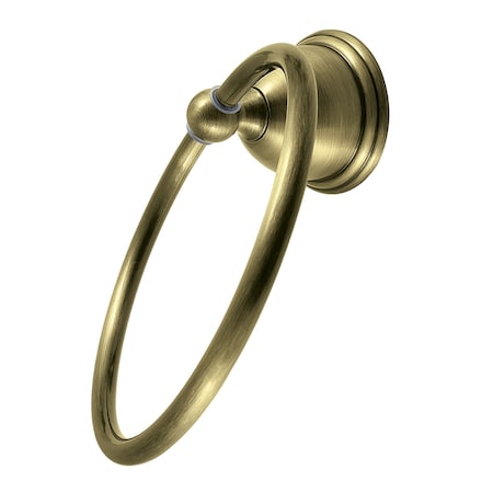Kingston Brass 6Inch Towel Ring, Antique Brass BA3964AB